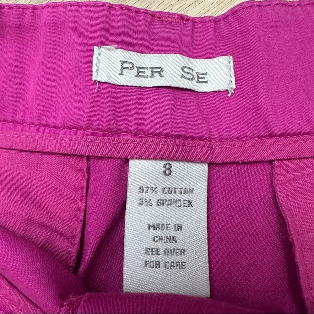 Per Se Magenta Bermuda Shorts - Picture 3 of 5